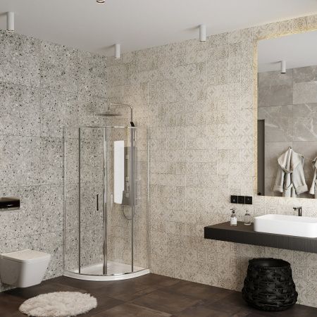 Душевой уголок Roxen Doha 55080-90 (90х90) стекла прозрачные/профиль хром