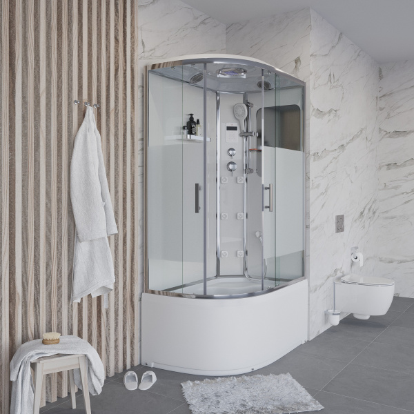 Душевая кабина Niagara Ultra NG-310-01R (120х80х220) высокий поддон(48см),стекло матовое,4 места