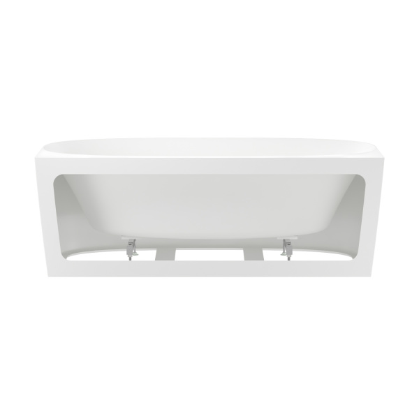 Акриловая ванна в наборе 4 в 1: пристенная ванна, каркас, экран, слив-перелив Wellsee Belle Spa 2.0 235804004