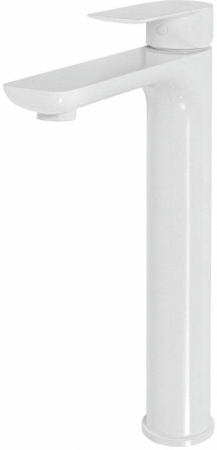 Cмеситель для раковины Высокий Hansberge H2099 Белый