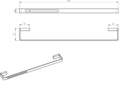 Полотенцедержатель Boheme Q 10942-G Золото