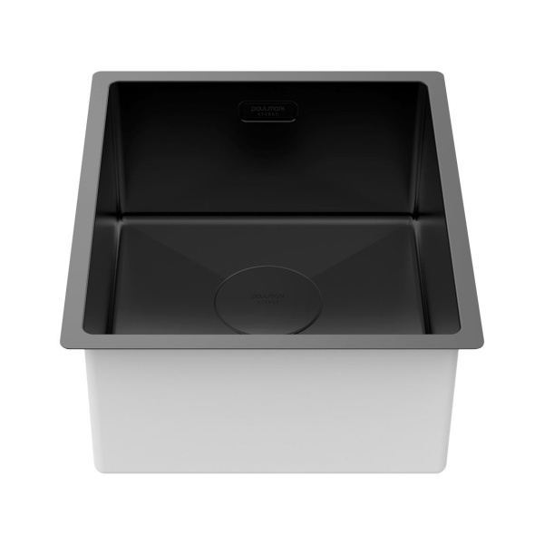 Мойка Paulmark NEXT 38 UNI PM213844-MBN 440х380х200 мм, нержавеющая сталь, матовый черный