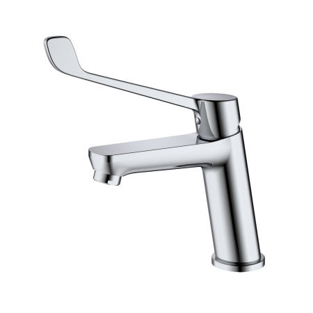 Смеситель для раковины с хирургической ручкой  Splenka S08.10, хром