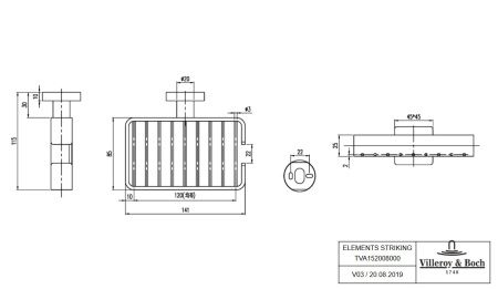 Корзинка для мыла Villeroy&Boch Elements TVA15200800061