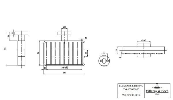 Корзинка для мыла Villeroy&Boch Elements TVA15200800061