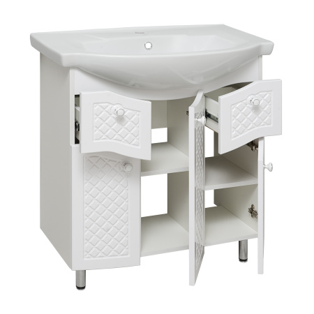 Тумба под раковину Runo  (под умывальник Элеганс 75) Милано 75 (УТ000002088)