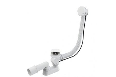 Слив-перелив (полуавтомат, 80 см.) Vega V55R Гл000026140, белый