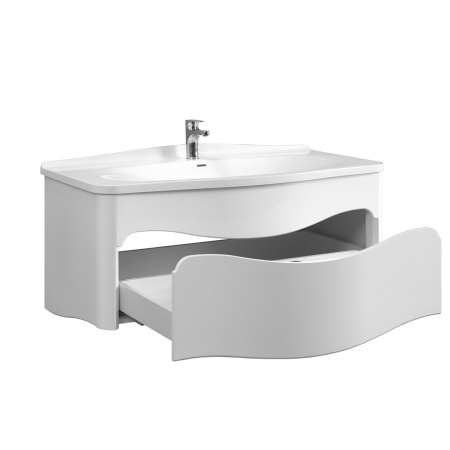 Тумба под умывальник Belux Анжело подвесная 110-01 Белый глянцевый