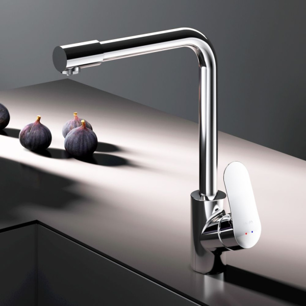 F8005700 Like, Смеситель для кухни AM.PM с каналом для питьевой воды, L-излив, хром