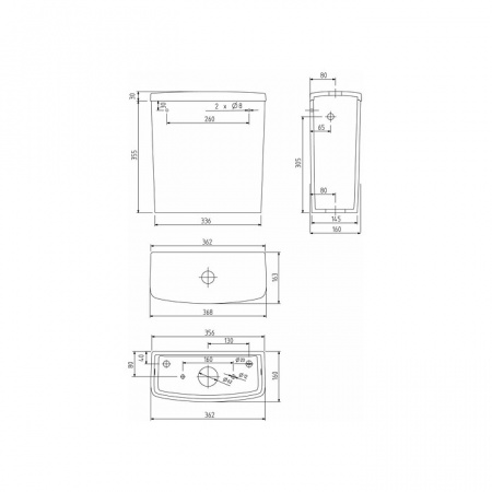 Бачок Kolo Nova Pro M34013000