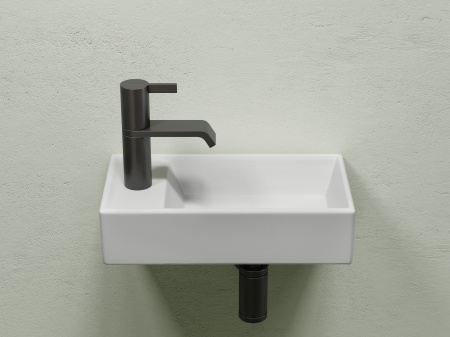 Умывальник подвесной прямоугольный Ceramicanova Element 407*217*100, белый матовый, CN6051RMW