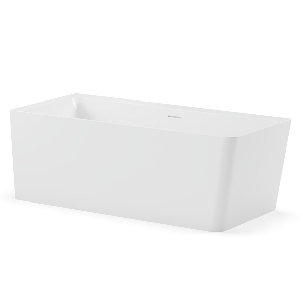 Ванна Турин ТУ-1600 L, Белый матовый (18), T [Solid Surface]