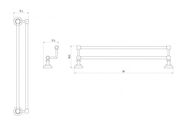 Полотенцедержатель CeramaLux Bianco 52009