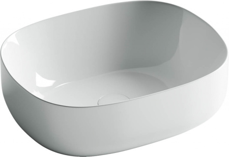 Умывальник чаша накладная овальная Ceramicanova Element 460*350*155мм, Белый, CN6018