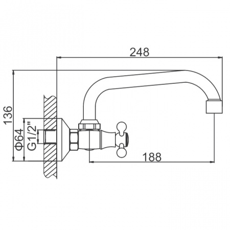 Смеситель для мойки Ledeme H08 L4708