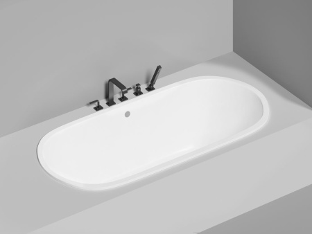 Ванна встраиваемая Salini ORNELLA AXIS 190x90, S-Stone, матовый белый 103422M