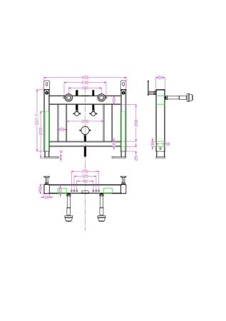 Инсталляция для биде TIMO TWB-02