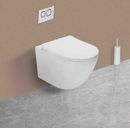 Унитаз подвесной Vincea Globo VT1-14ST Tornado, цвет белый, ультратонкое сиденье soft-close