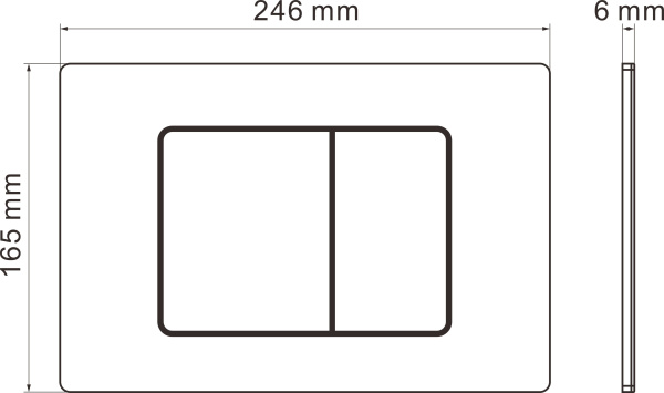 Комплект инсталляции 6 в 1 Roxen StounFix Slim 614314