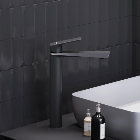 400250300 Merkur высокий Смеситель для умывальника Damixa, чёрный