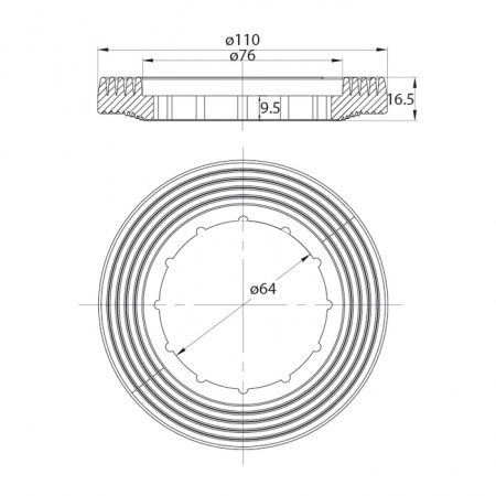 Арматура смывная IDDIS Single Mode F012400-0004, 1-ур, нижний подвод, тип А