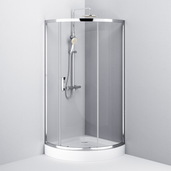 W83UG-315-090MT Like Solo Slide Душевое ограждение AM.PM 90x90x200, стекло прозрачное