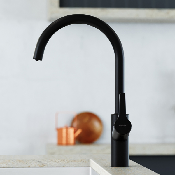 310721300  Eclipce Смеситель для кухни Damixa, с фильтрацией C - излив, чёрный