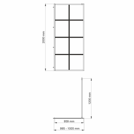 Душевая перегородка WasserKRAFT Glan 66W44