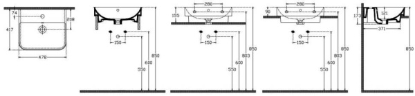 Раковина накладная ISVEA Sott'Aqua 10SQ50048SV