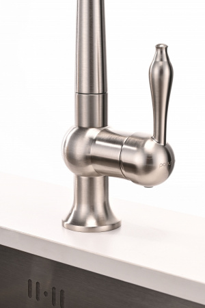 Смеситель для кухни Paulmark RETRO Re213226-NI, никель