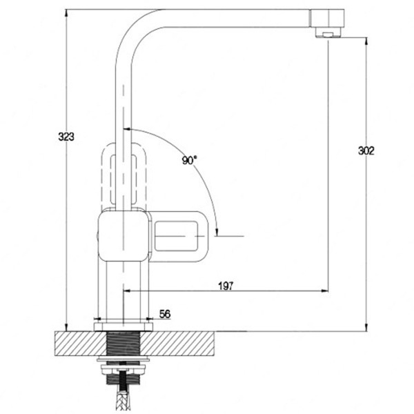 Cмеситель для мойки Kaiser Sharp 64044