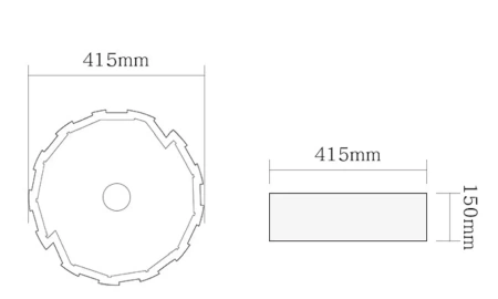 Раковина SantiLine SL-7016 42х42 под дерево