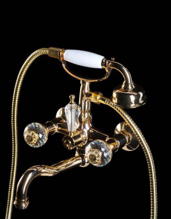 Смеситель для ванны Boheme Flora 293-FL Золото
