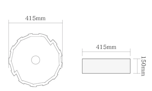 Раковина SantiLine SL-7016 42х42 под дерево