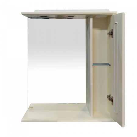 Зеркало-шкаф Misty Лувр 75 прав. слоновая кость П-Лвр03075-1014П