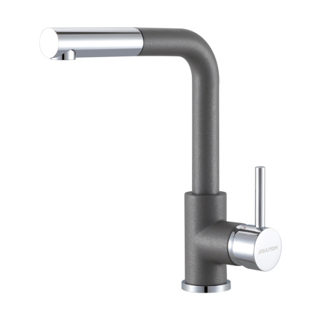 Смеситель для кухни Paulmark KASSEL Ka214311-402, серый металлик