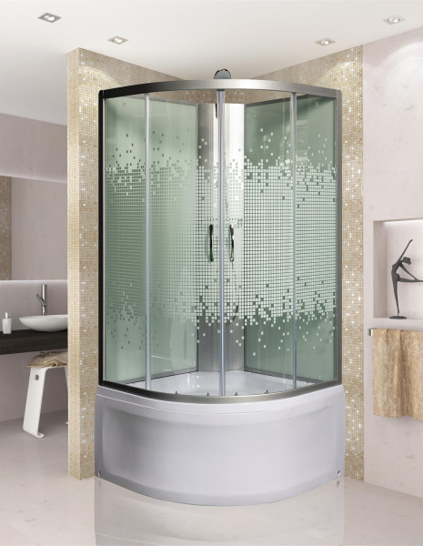 Душевая кабина МОНОМАХ МОНОМАХ Б/К 100/44 С МЗ 1000х1000х2060мм