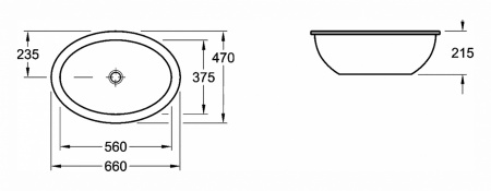 Умывальник Villeroy&Boch Loop & Friends 610160R1 56x37.5