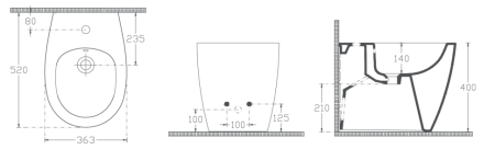 Биде напольное ISVEA Sentimenti Neo цвет белый 10SM42004SV