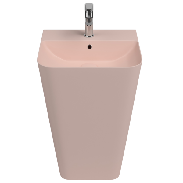 Раковина ISVEA Sott'Aqua напольная 500*420*830 цвет лососевый матовый 10SQ37001SV-2S
