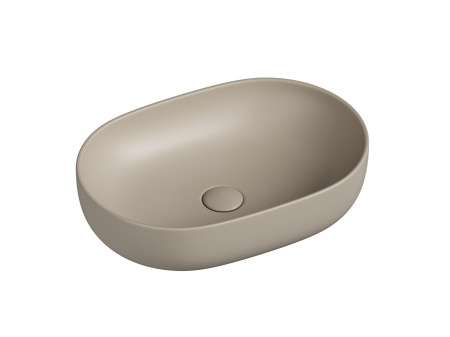 Умывальник чаша накладная овальная Ceramicanova Element 600*415*135мм, Капучино матовый, CN6047MC