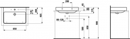 Умывальник Laufen Pro S 8169644001081 65x46.5x17.5