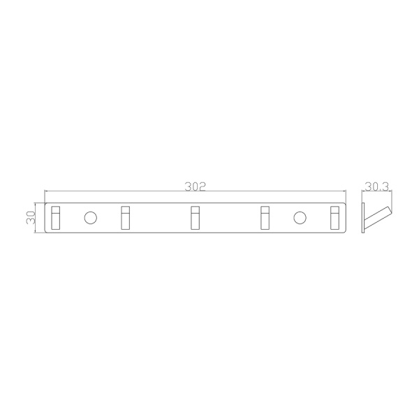 Вешалка с 5 крючками для ванной WONZON & WOGHAND, Хром (WW-9385-5)