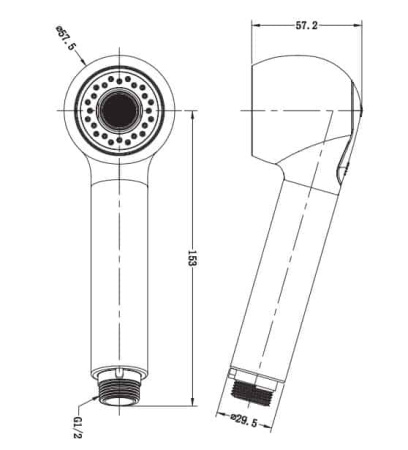 Ручной душ OMNIRES Bidetta PS07CR