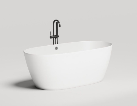 Ванна отдельностоящая Salini SOFIA LIGHT с переливом, S-Sense, глянцевый белый 103711G