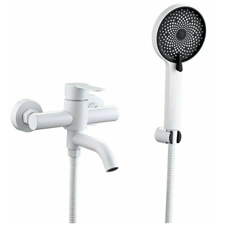 Смеситель для ванны Fmark FS8206W, белый