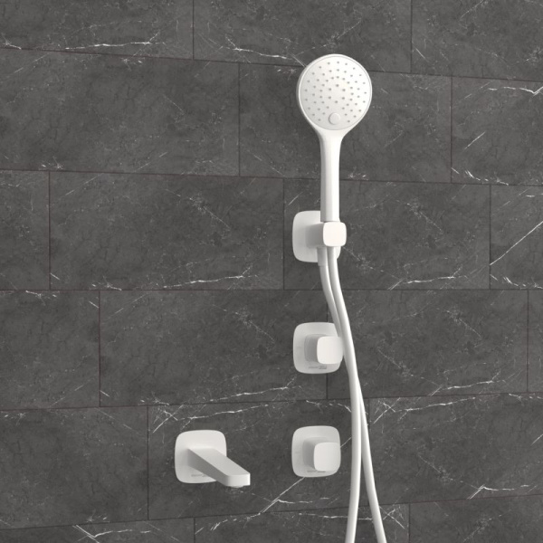 Встраиваемый комплект для ванны WasserKRAFT с лейкой и изливом A9551.266.316.328.156.155