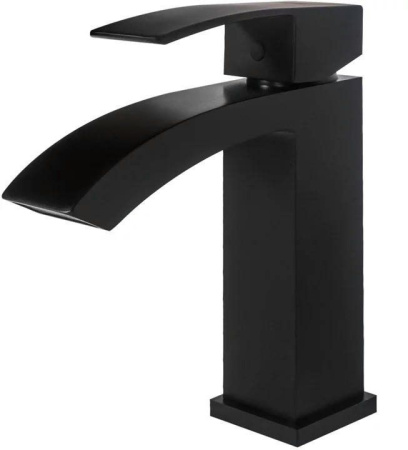 Cмеситель для раковины Hansberge H1077 Черный матовый