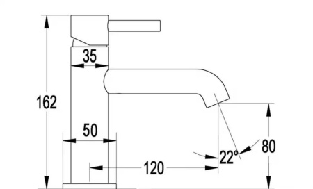 Смеситель для раковины стандартный Grocenberg GB2099 золотой брашированный