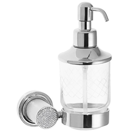 Дозатор для жидкого мыла Boheme Royal Cristal 10932-CR Хром